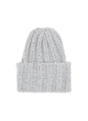 -----------INVERNI ---- ------------ ----Sequin Cashmere Fold Beanie --