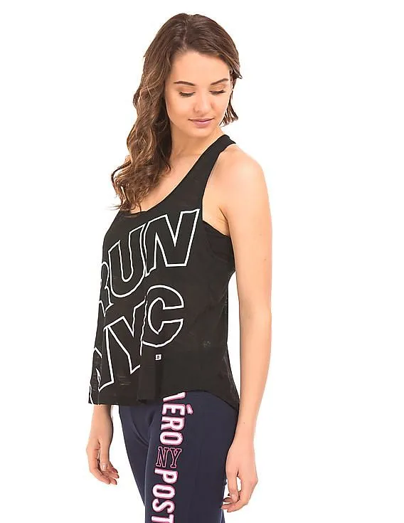 Aeropostale Printed Racerback Tank Top