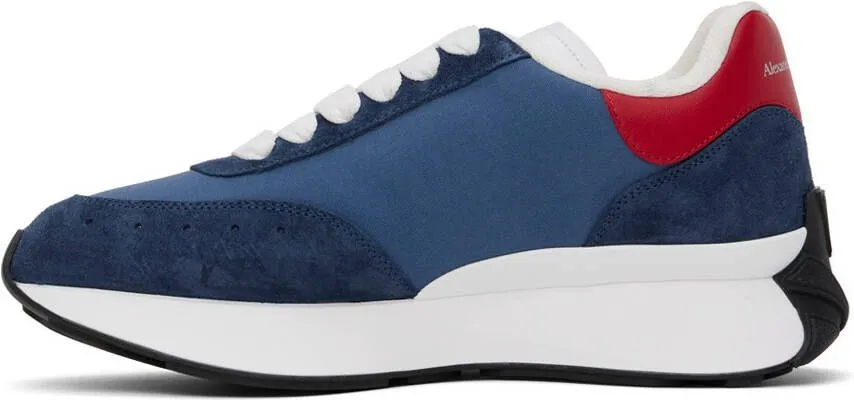 Alexander McQueen Blue Sprint Runner Sneakers