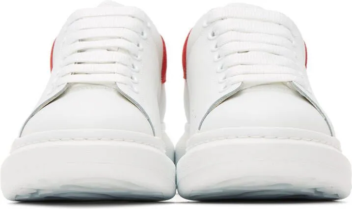 Alexander McQueen White & Red Oversized Sneakers