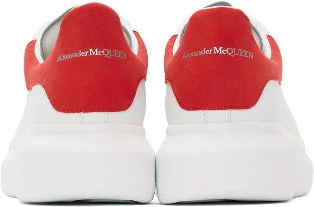 Alexander McQueen White & Red Oversized Sneakers