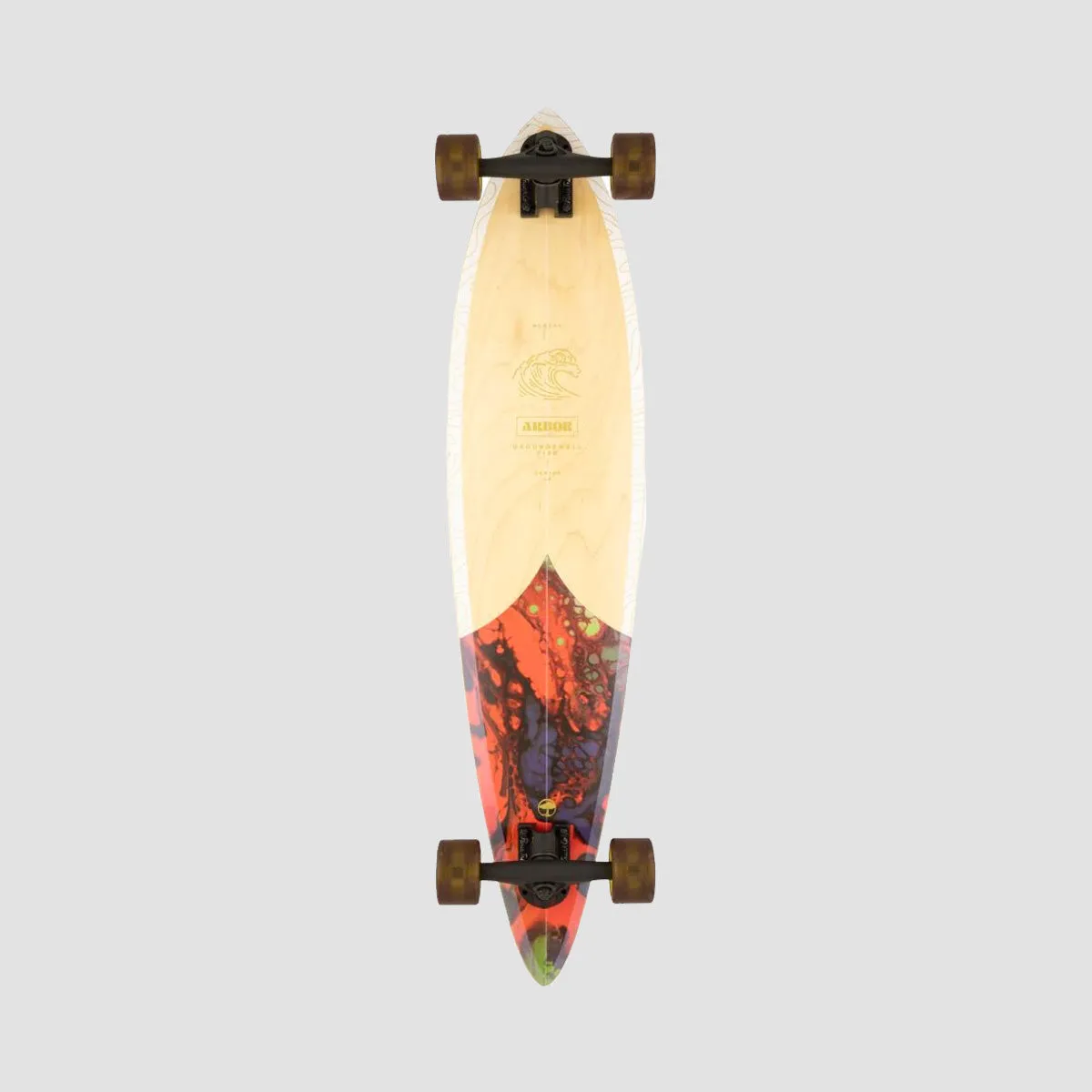 Arbor Groundswell Fish Pintail Longboard Skateboard - 37"