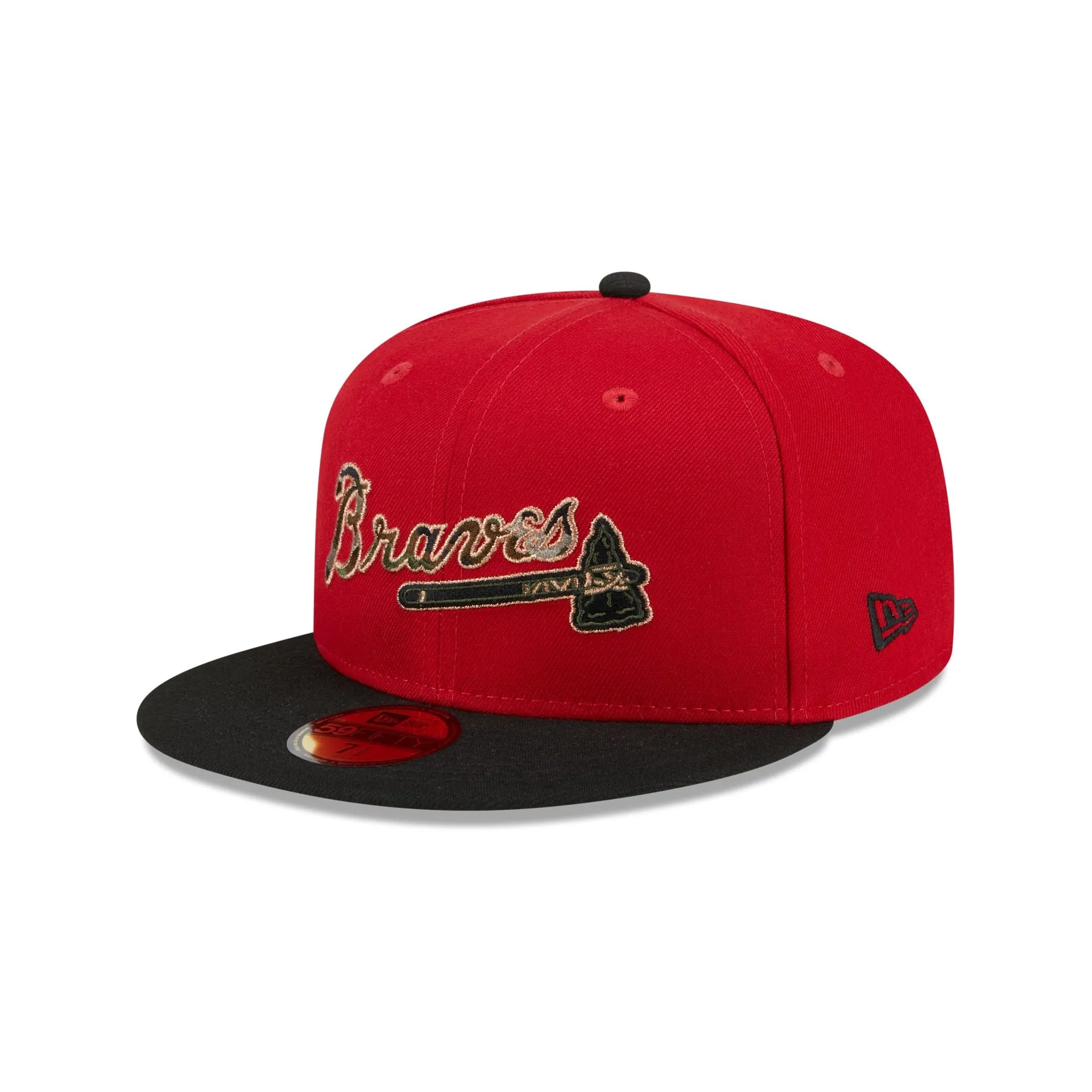 Atlanta Braves Camo Fill 59FIFTY Fitted Hat