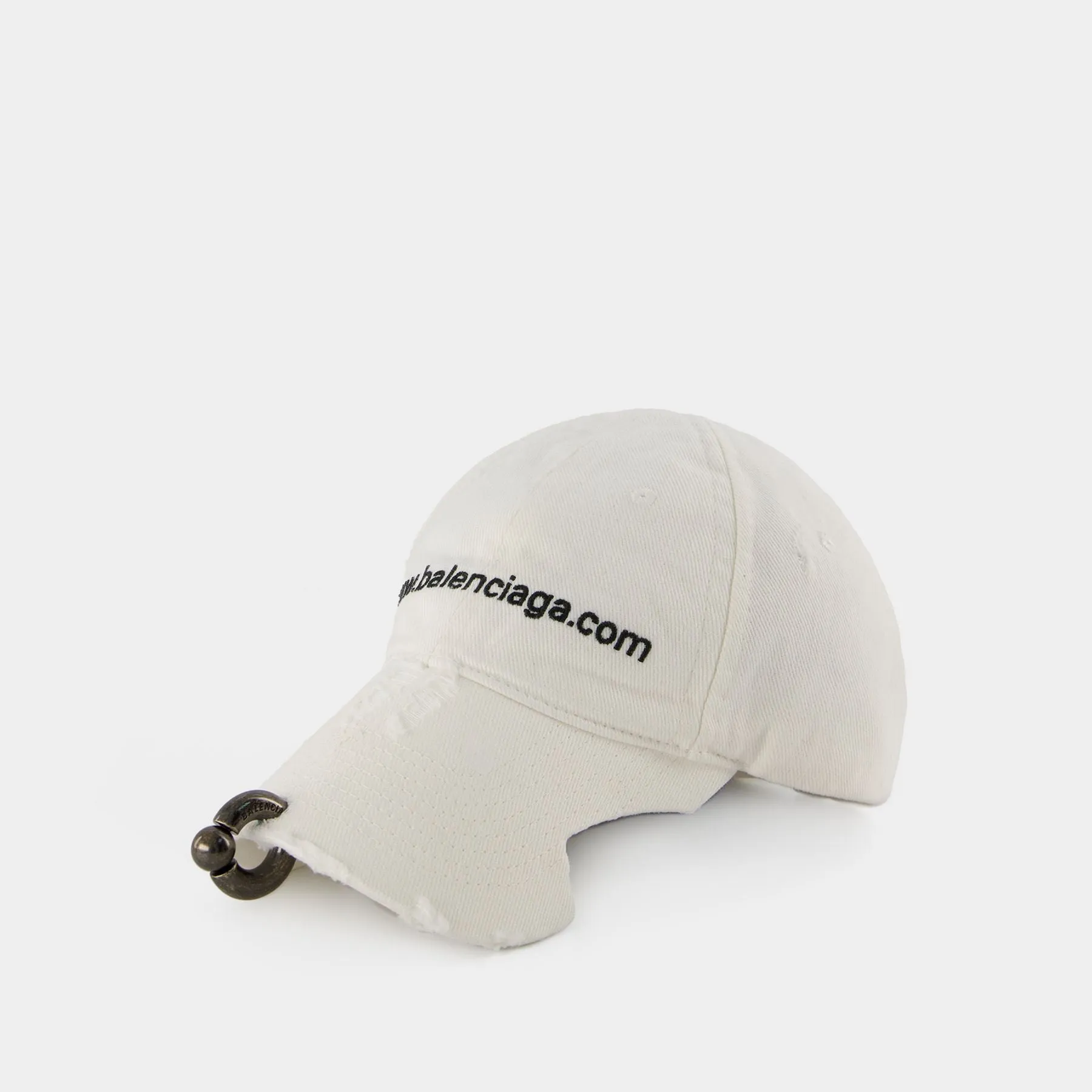 Balenciaga  Piercing Hat - Balenciaga - Cotton - White