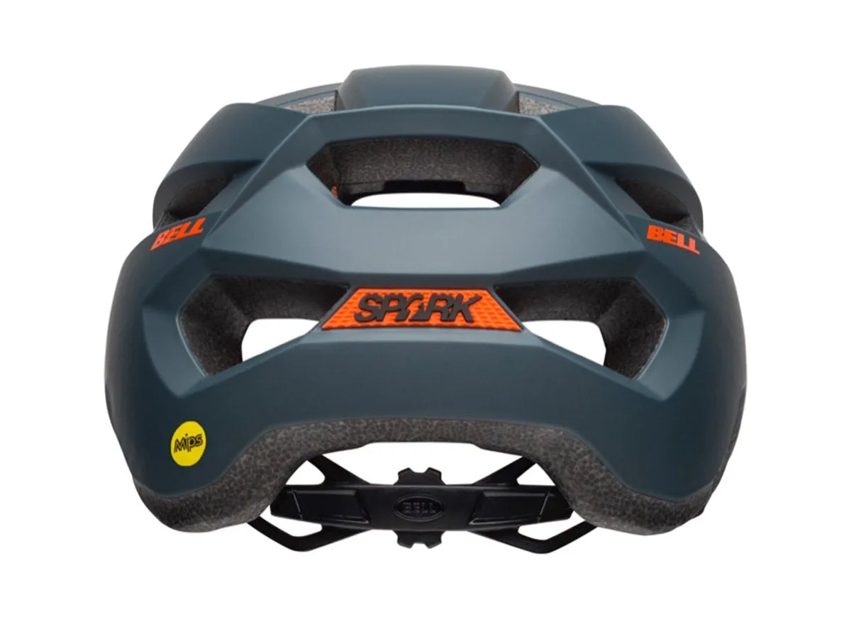 Bell Spark Jr. MIPS MTB Helmet - Matt Slate-Orange - 2019