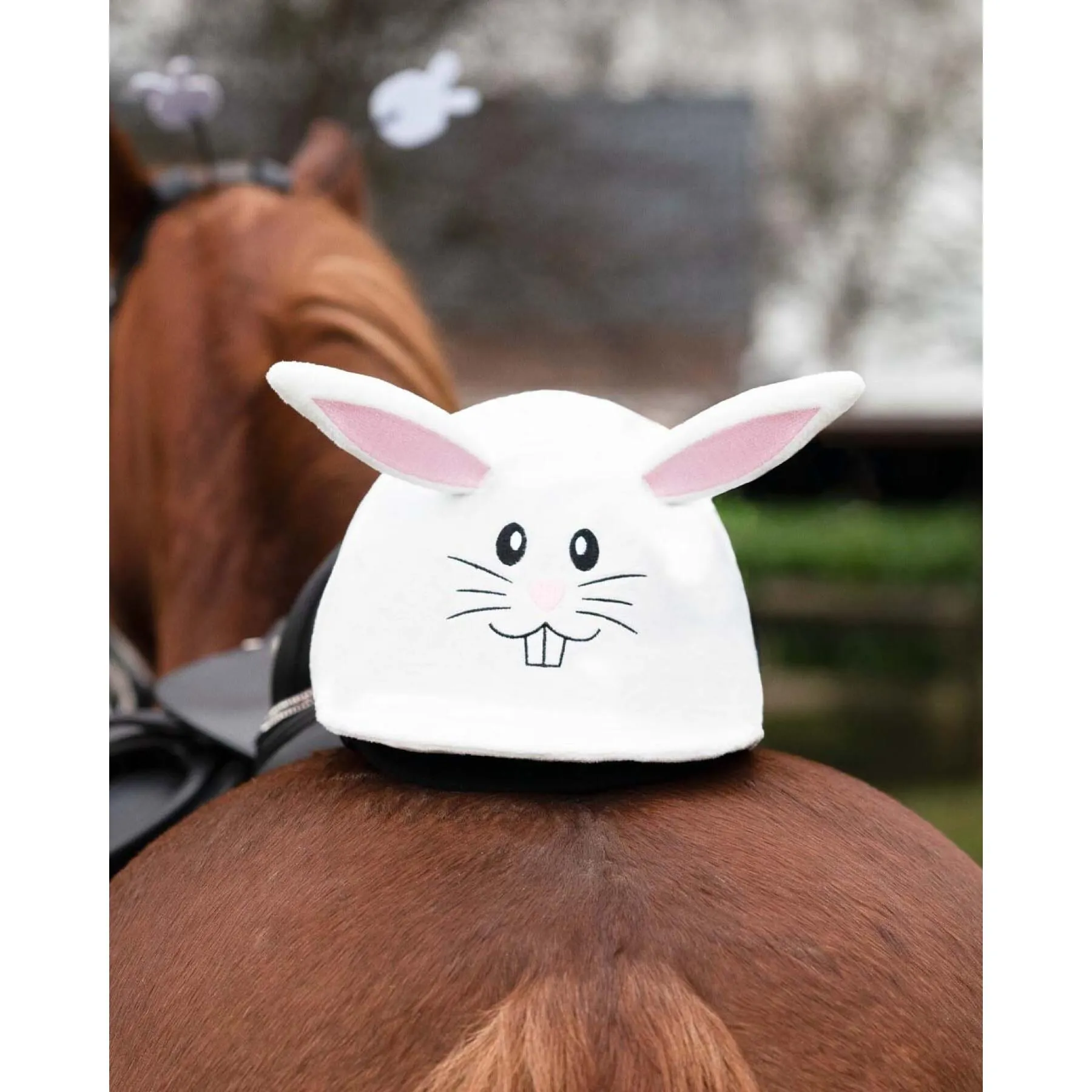 Bunny Riding Helmet Cover QHP