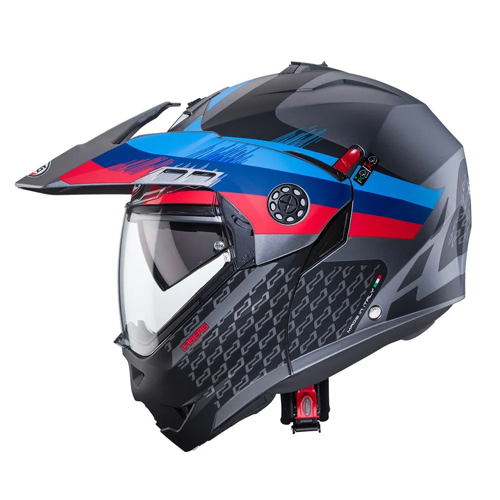 Caberg Tourmax X Sarabe Helmet - Gun/Blue/Red