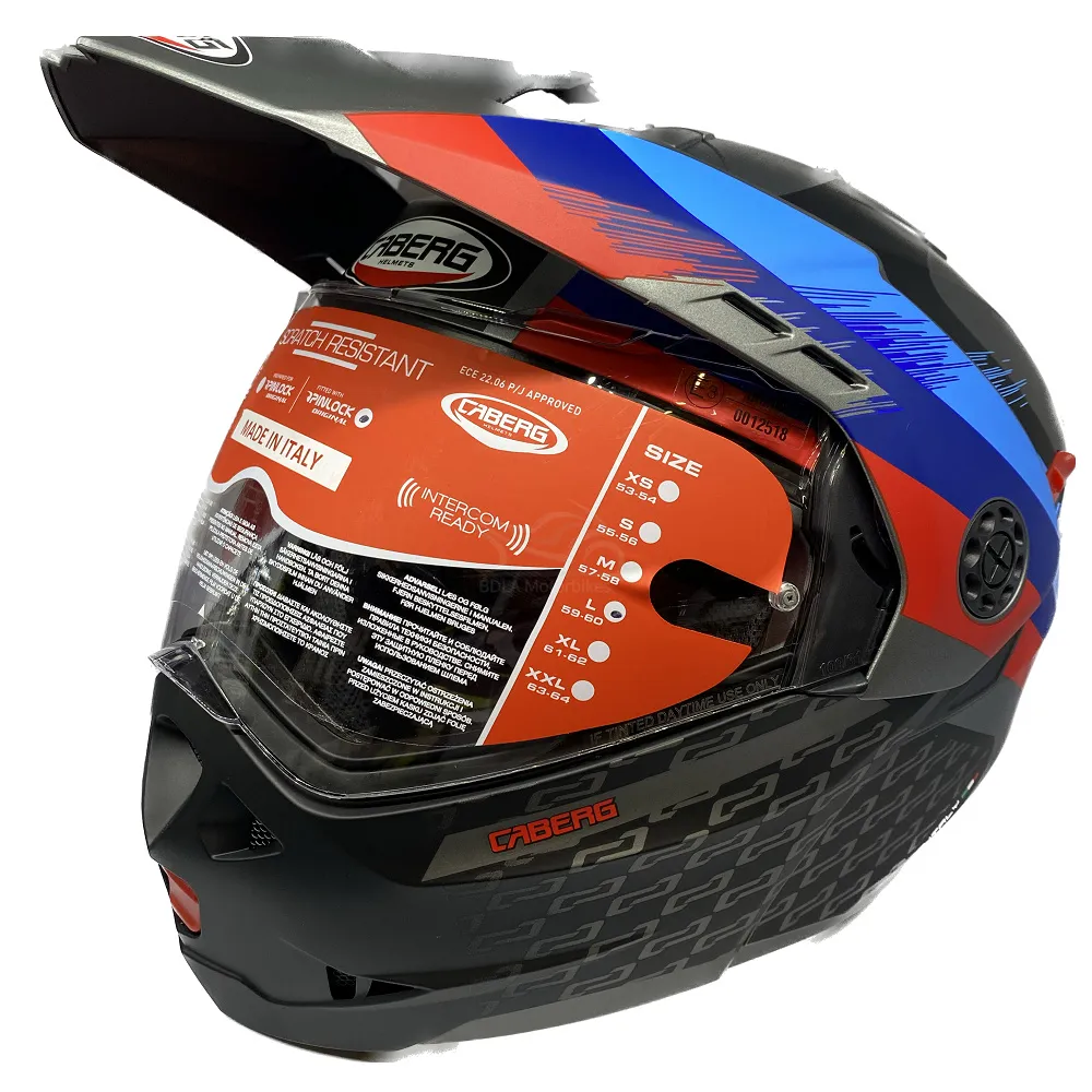 Caberg Tourmax X Sarabe Helmet - Gun/Blue/Red