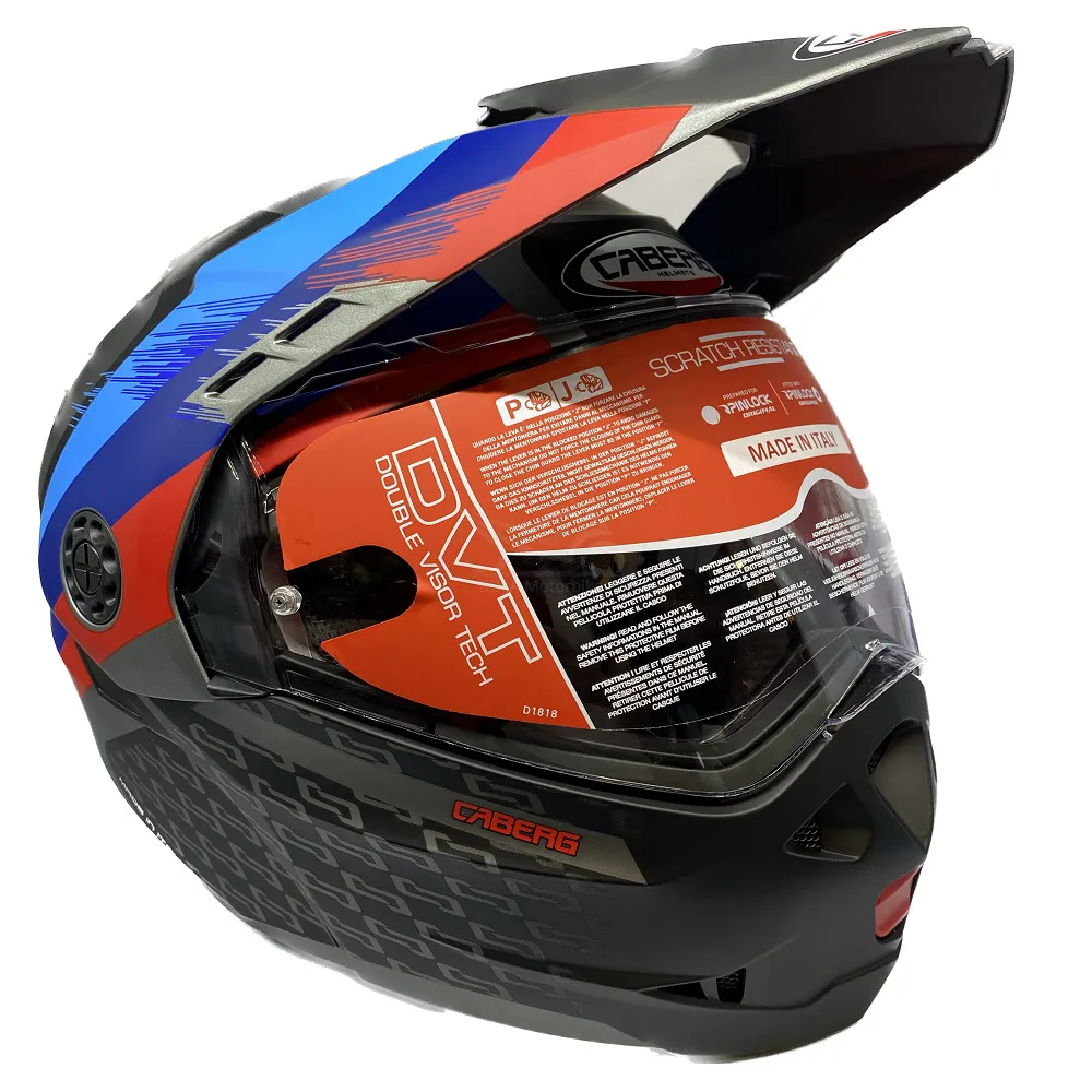 Caberg Tourmax X Sarabe Helmet - Gun/Blue/Red