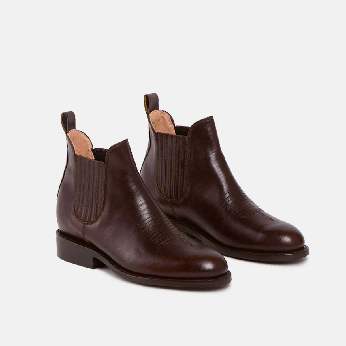 CARLOS Charro Boot - Chocolate