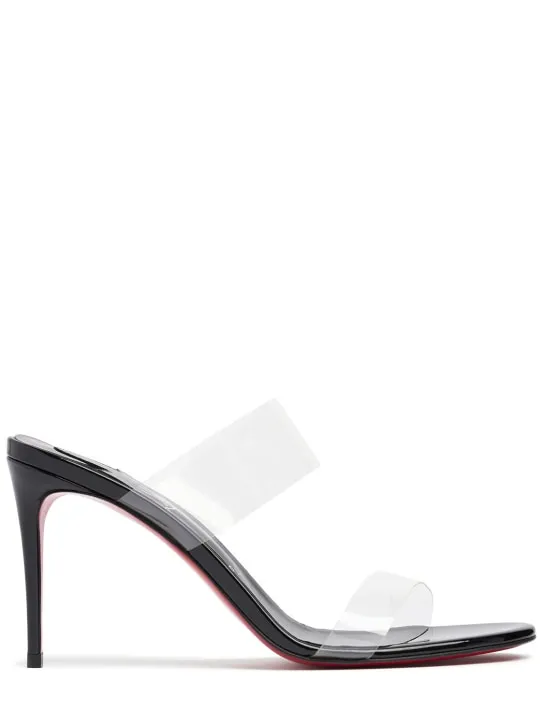 Christian Louboutin   85mm Just Nothing PVC mule sandals 