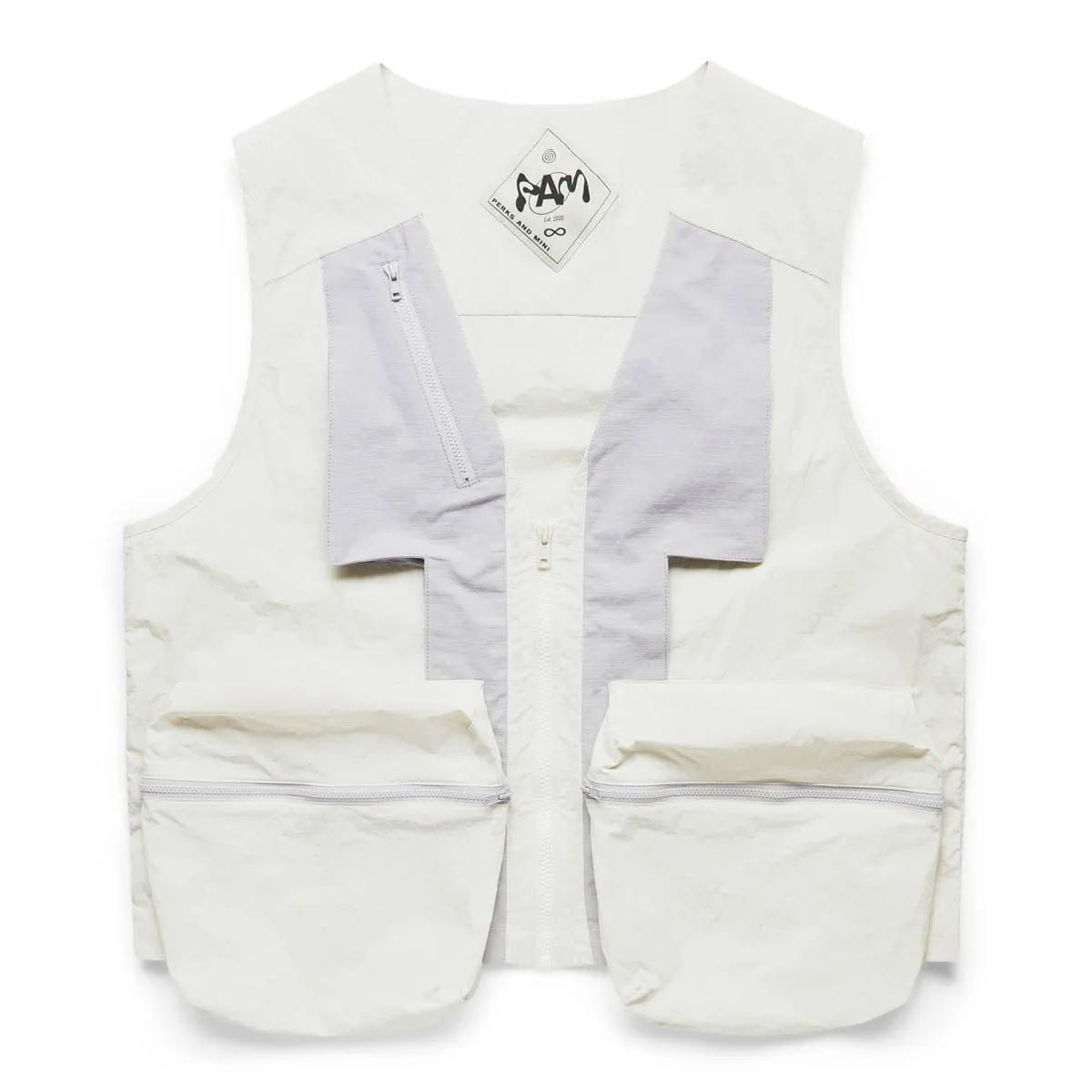 COASTAL POCKET VEST CLEAR GREY | Bodega