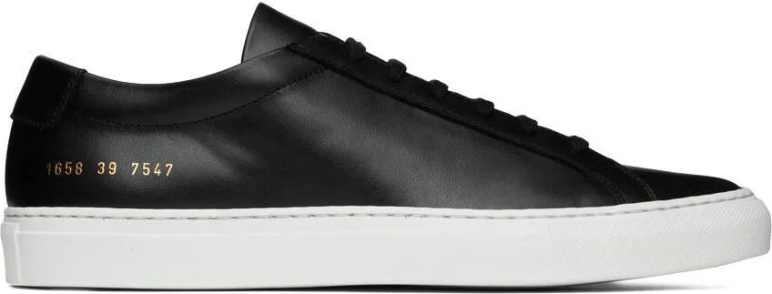 Common Projects Black Achilles Low Sneakers