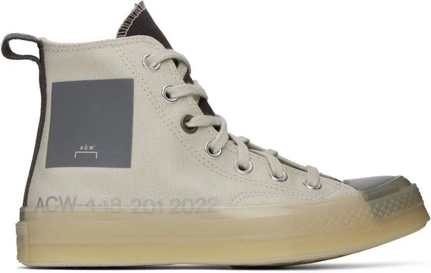 Converse Off-White & Gray A-COLD-WALL* Edition Chuck 70 Sneakers