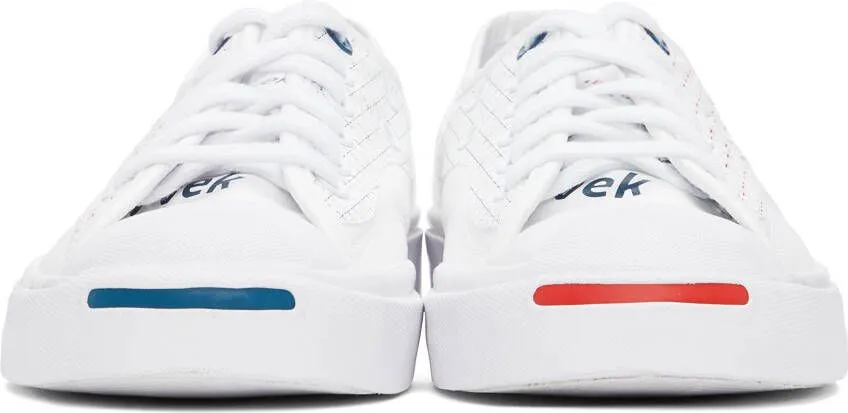 Converse White Tyvek Jack Purcell Rally Low Sneakers