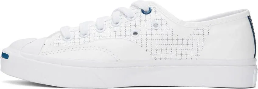 Converse White Tyvek Jack Purcell Rally Low Sneakers