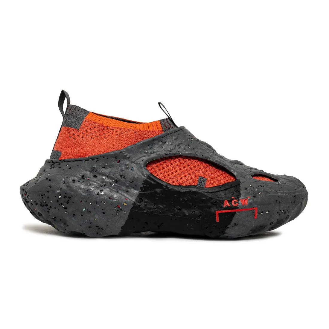 Converse x A-COLD-WALL Men Sponge CX Crater Slip (gray / dark grey / tangerine tango)