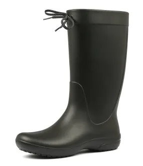 CROCS Freesail Rain Boot Black Smooth