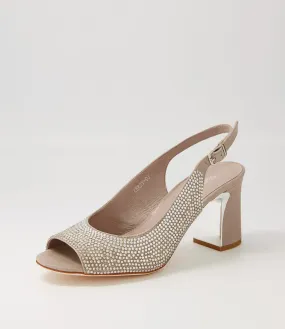 DJANGO & JULIETTE Kerry Light Pewter Shimmer Multi Sandals