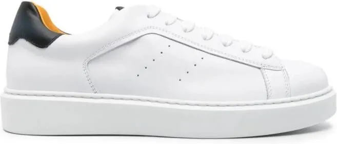 Doucal's leather flatform sneakers White