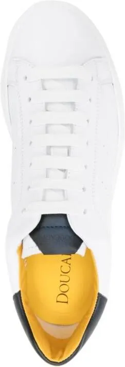 Doucal's leather flatform sneakers White