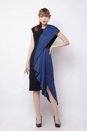 Dress Kipas Biru