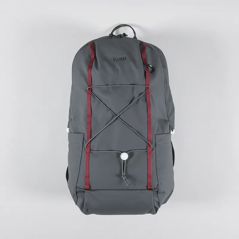 Elliker Kiln Hooded Zip Top Backpack 22L Grey