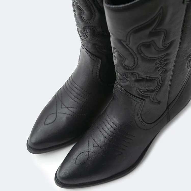 Embroidered Cowboy Boot