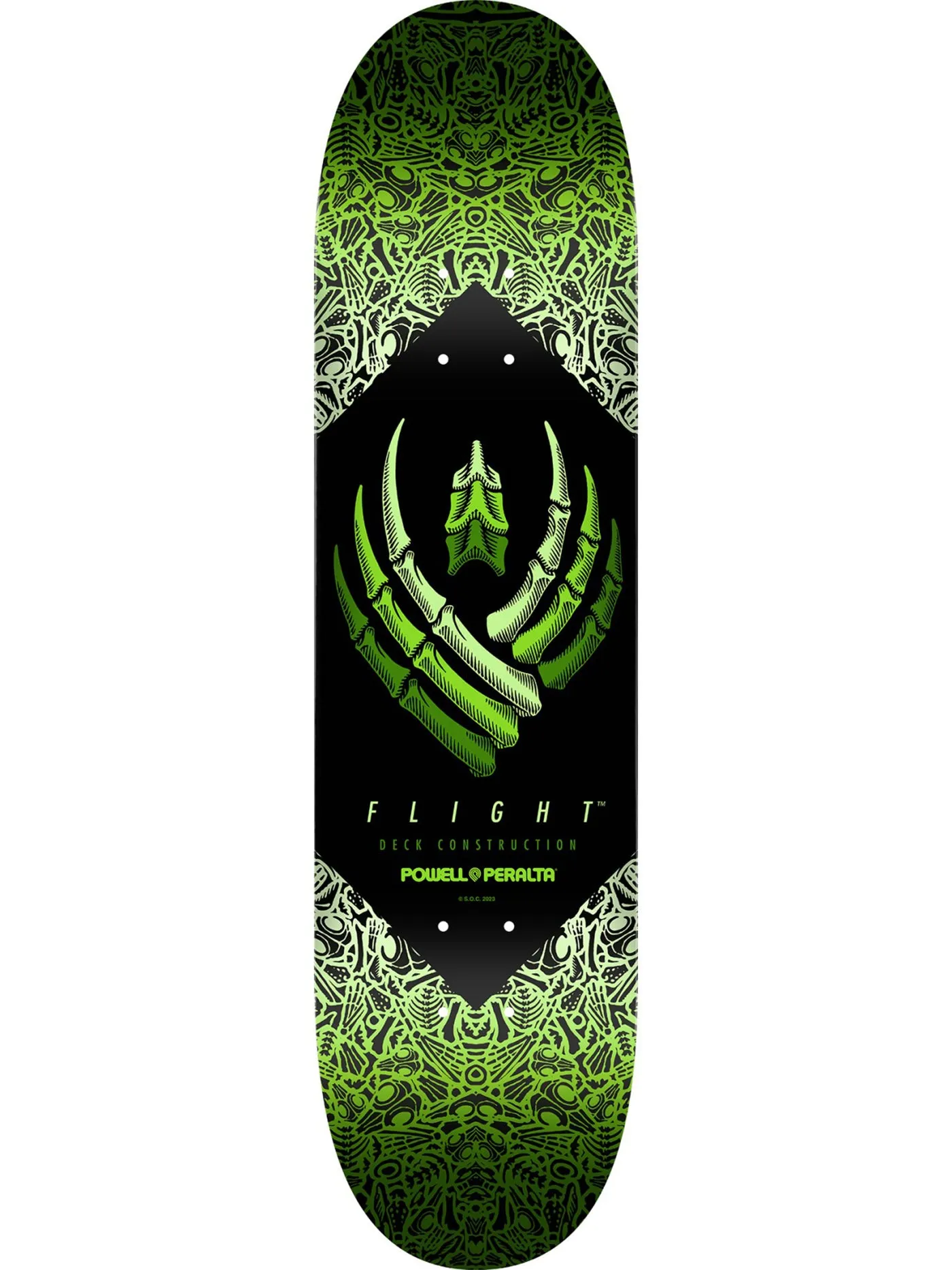 Flight Green 8 Skateboard Deck