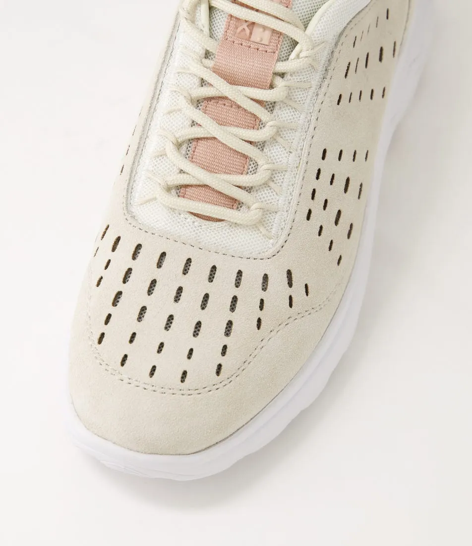 GEOX D Spherica A 022 Off White Suede Sneakers