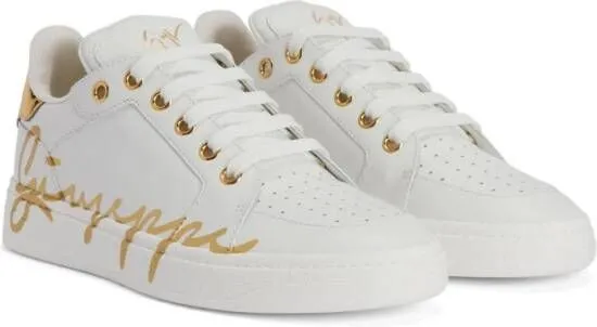 Giuseppe Zanotti GZ94 metallic sneakers White