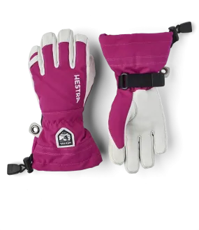 Hestra Juniors' Army Leather Heli Ski Fuchsia | Buy Hestra Juniors' Army Leather Heli Ski Fuchsia here | Outnorth