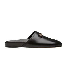 Hyusto   Quincy Slipper Black Leather