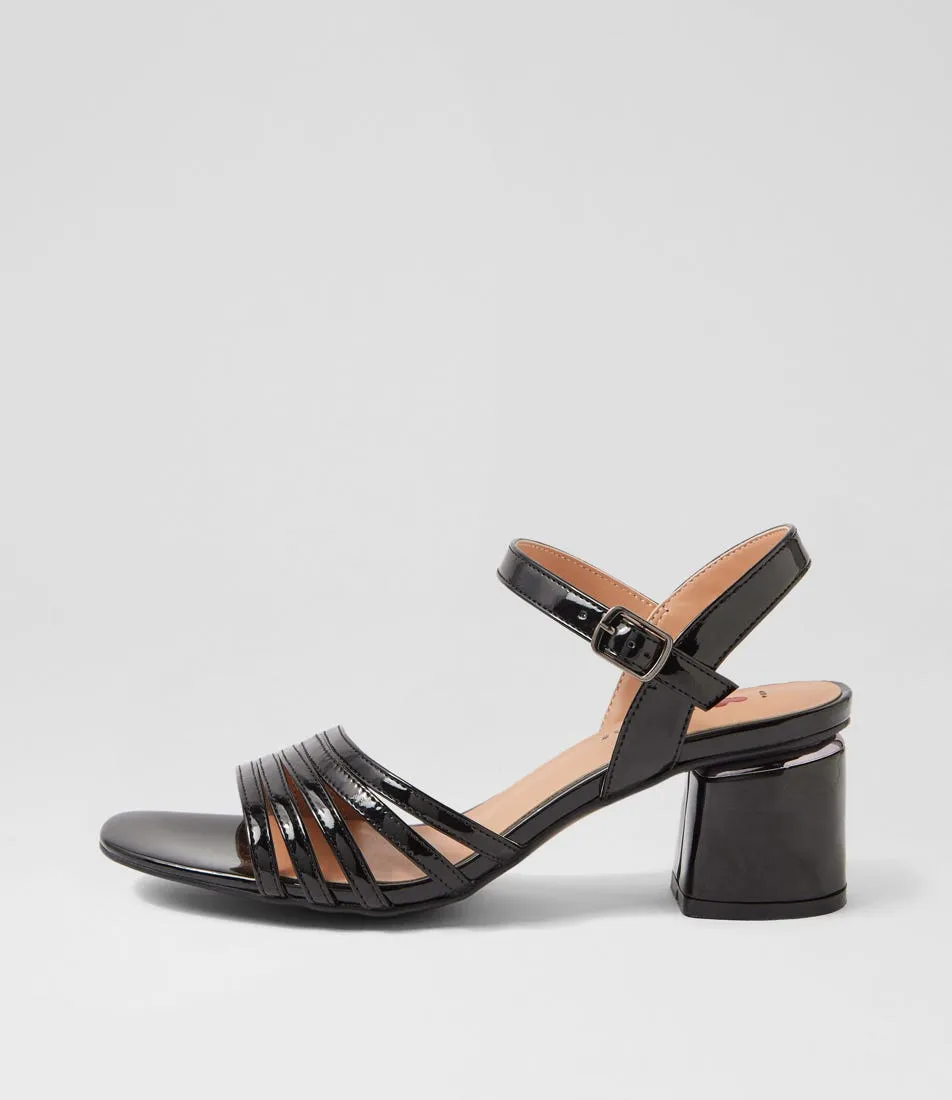 I LOVE BILLY Hophie Black Patent Pu Sandals