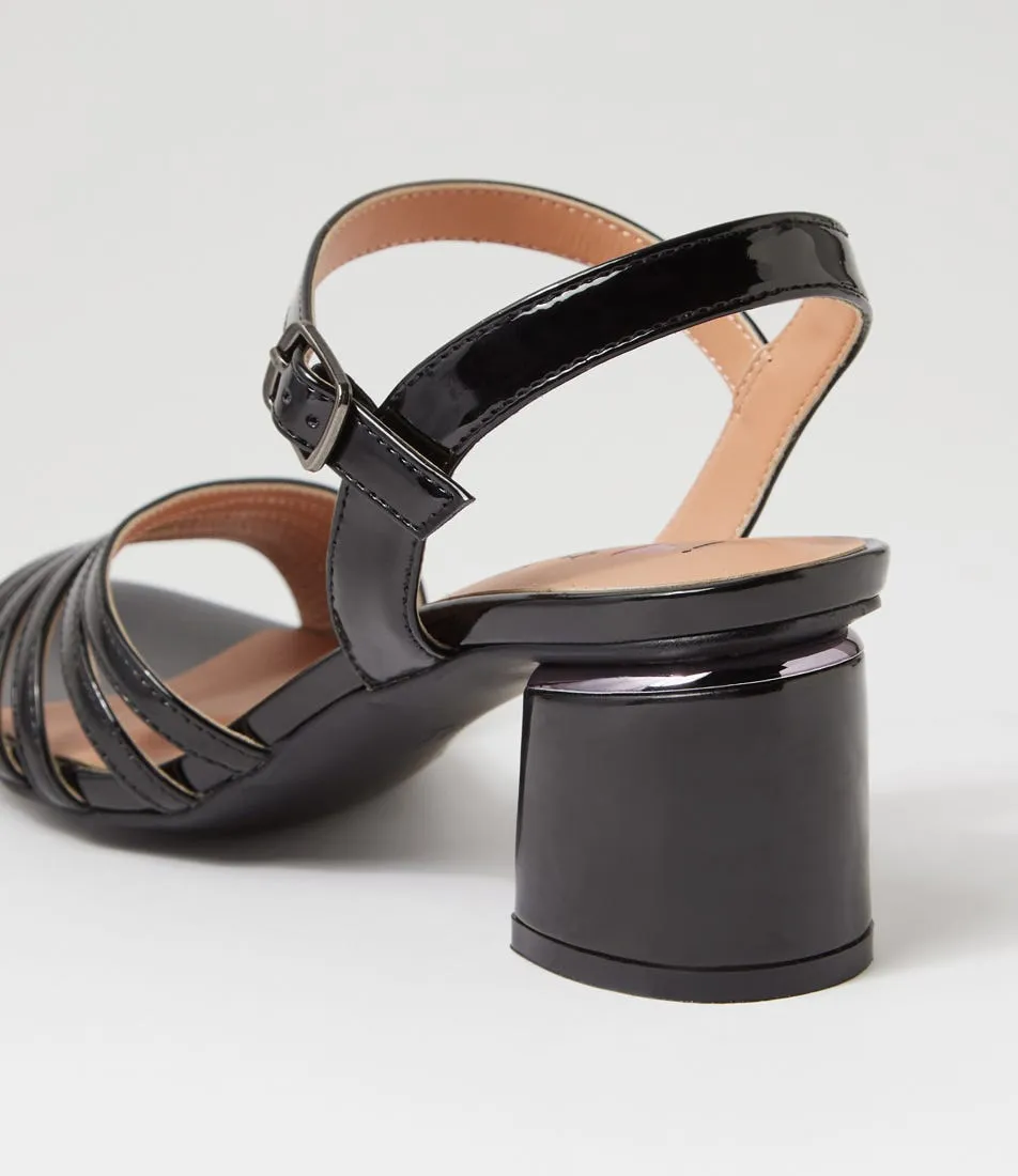 I LOVE BILLY Hophie Black Patent Pu Sandals