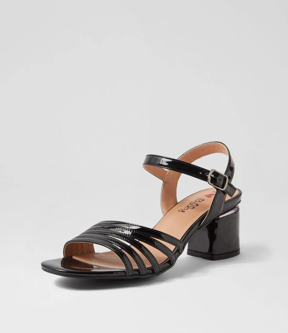 I LOVE BILLY Hophie Black Patent Pu Sandals