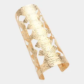 iLLASPARKZ Hammered Metal Cutout Arm Cuff Bracelet