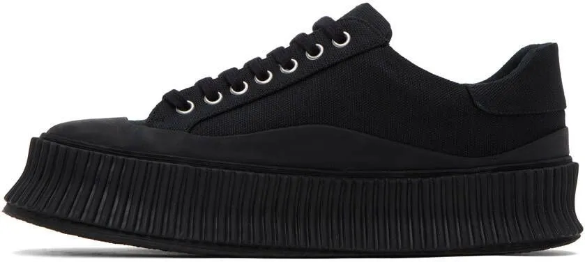 Jil Sander Black Platform Sneakers