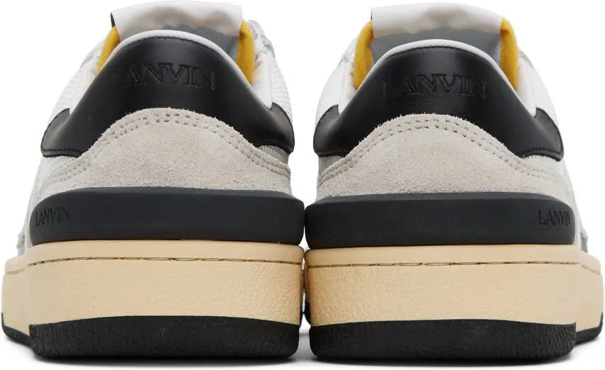 Lanvin White & Black Clay Sneakers