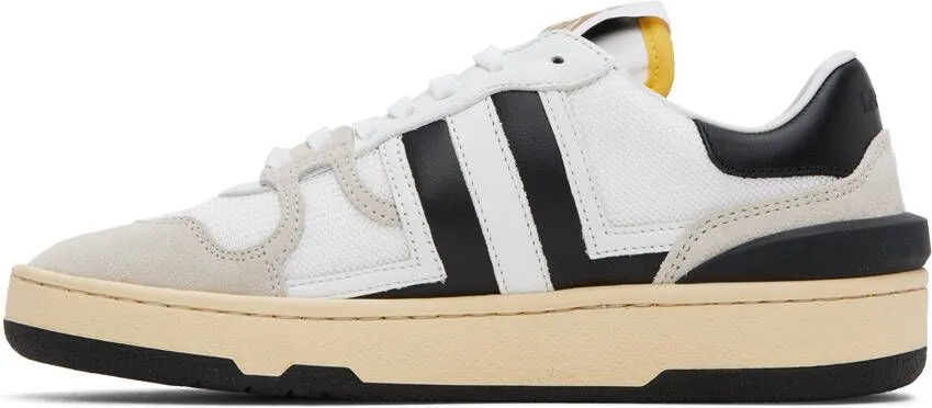 Lanvin White & Black Clay Sneakers