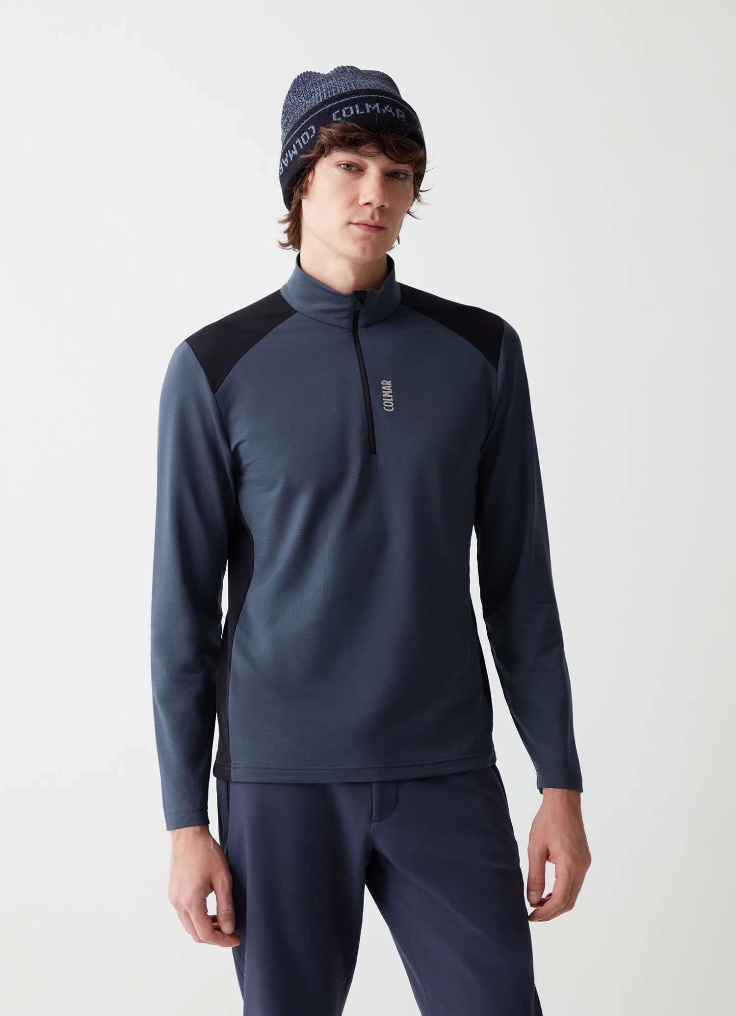 Lightweight ski fleece in a wool blend-