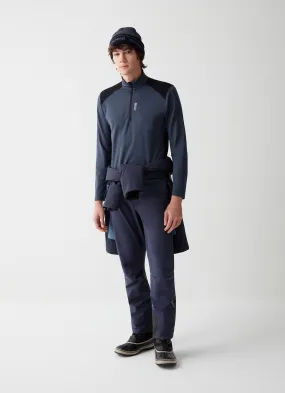 Lightweight ski fleece in a wool blend-