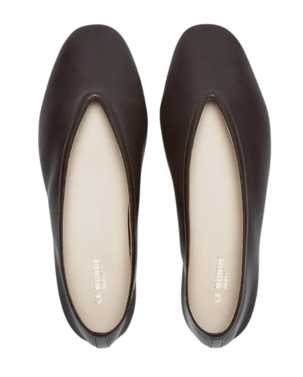 Luna Slipper Chocolate Leather