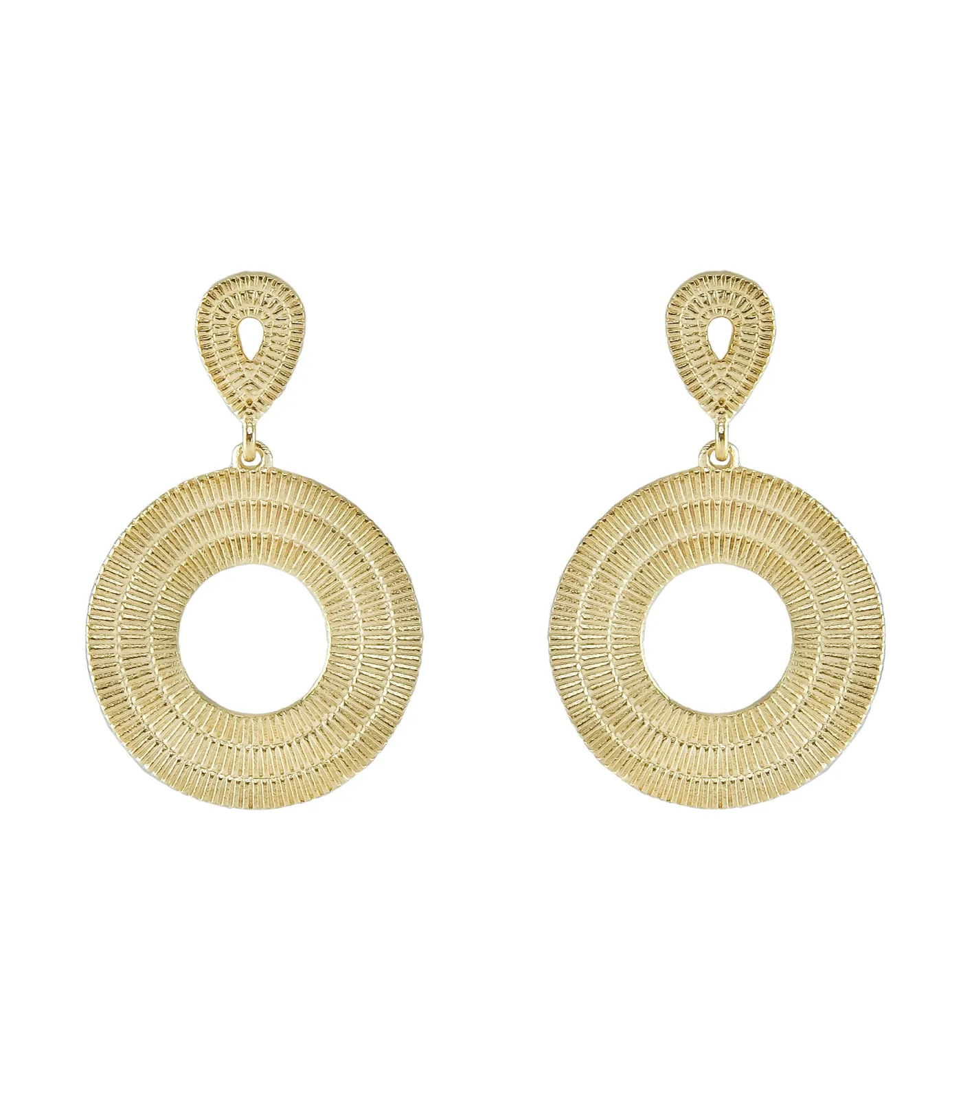 MARCIA MORAN AVITAL TEXTURED DROP EARRINGS