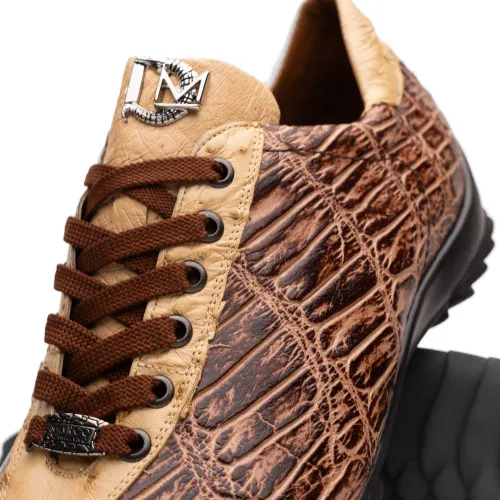 Marco Di Milano Saulo Orix Alligator/Ostrich Fashion Sneakers