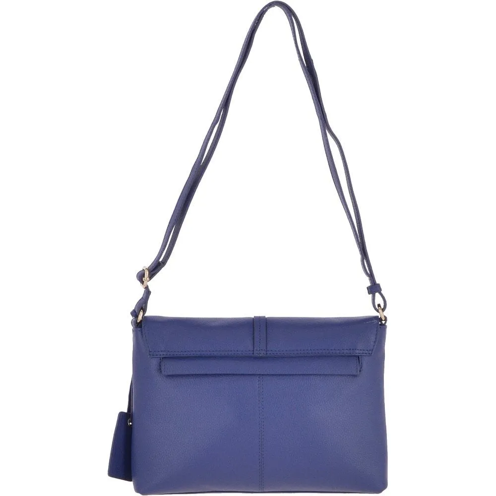 Medium Leather Shoulder Bag Twilight Blue : 62551