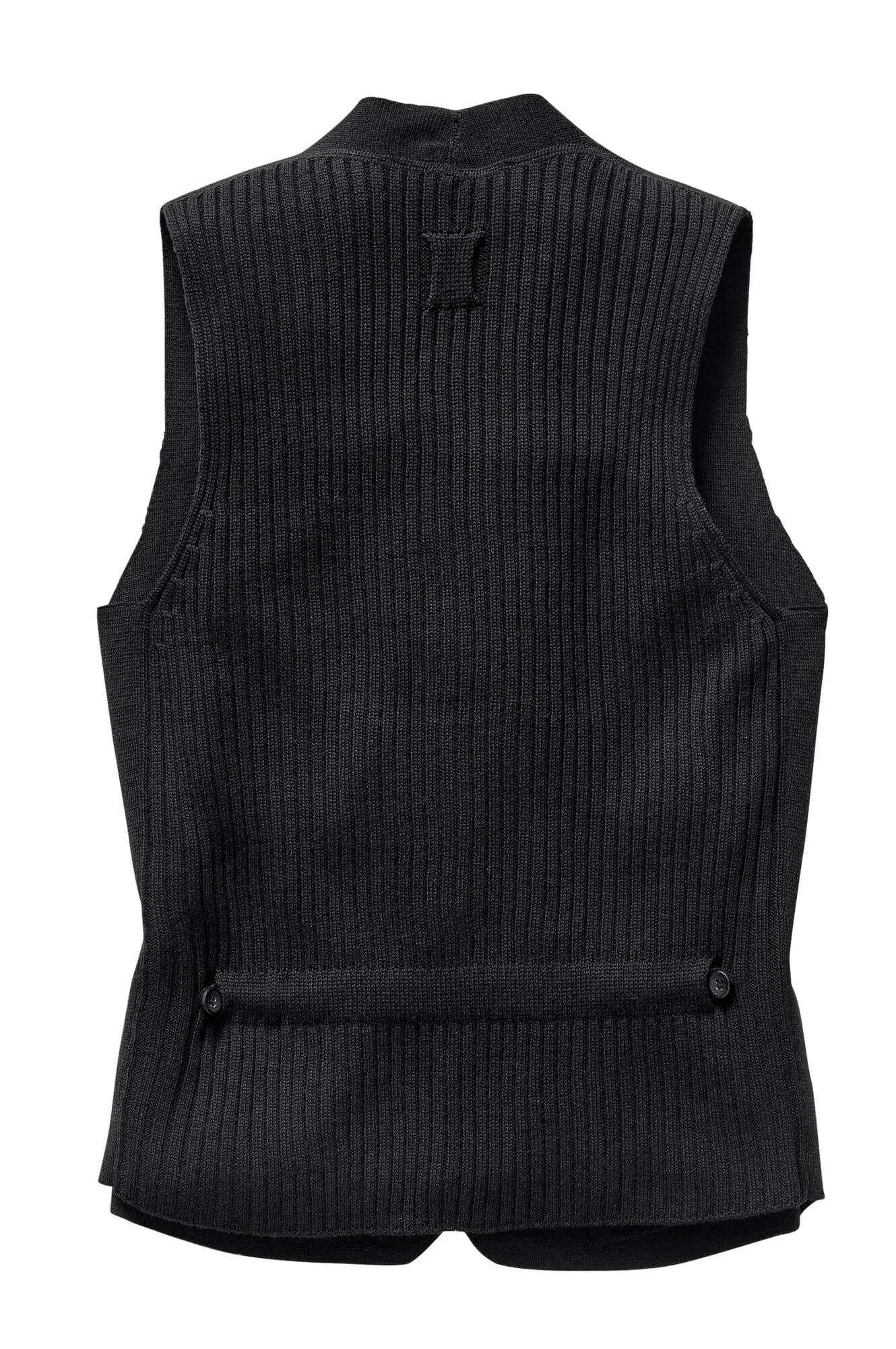 Men knitted vest, Dark blue | Manufactum