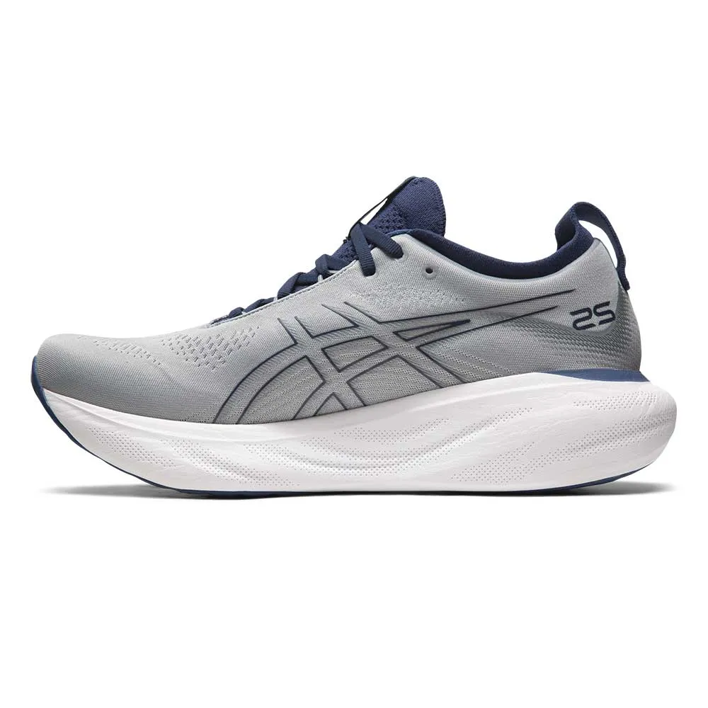 Men's Gel-Nimbus 25 Running Shoe - Sheet Rock/Indigo Blue- Regular (D)