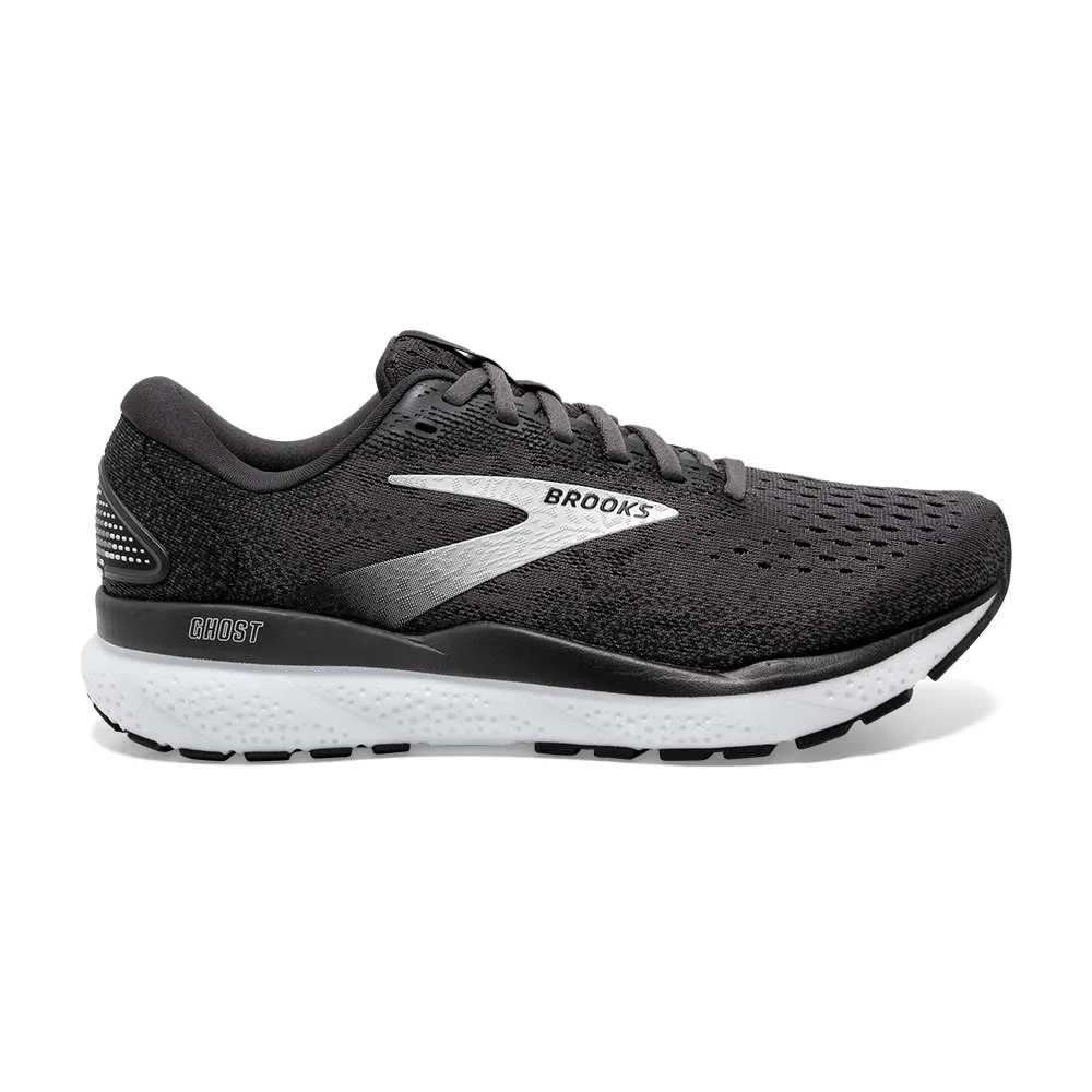 Men's Ghost 16 Running Shoe - Black/Grey/White - Wide (2E)