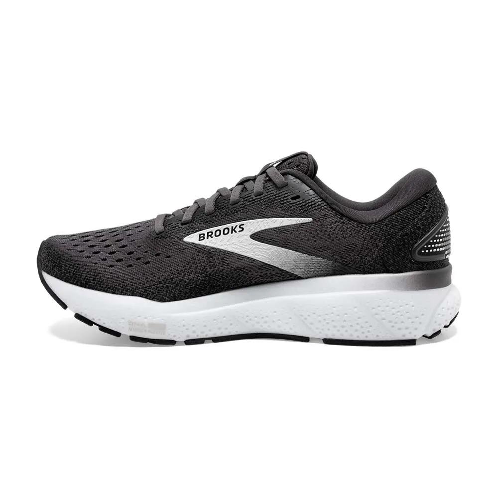 Men's Ghost 16 Running Shoe - Black/Grey/White - Wide (2E)